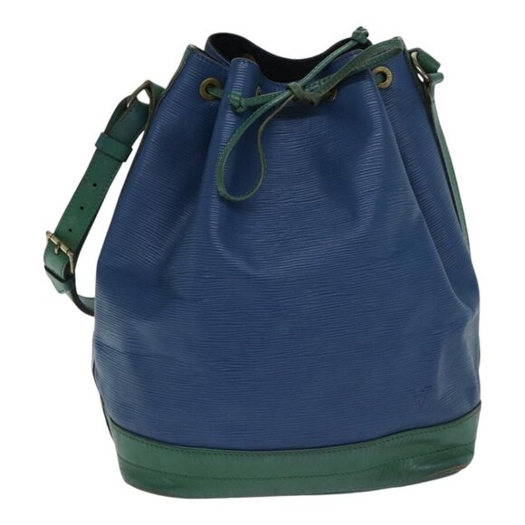 LOUIS VUITTON Epi Noe Shoulder Bag Bicolor Green Blue M44044 LV Auth 91699 - Picture 1 of 16